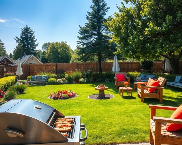 Grillplatz im Garten