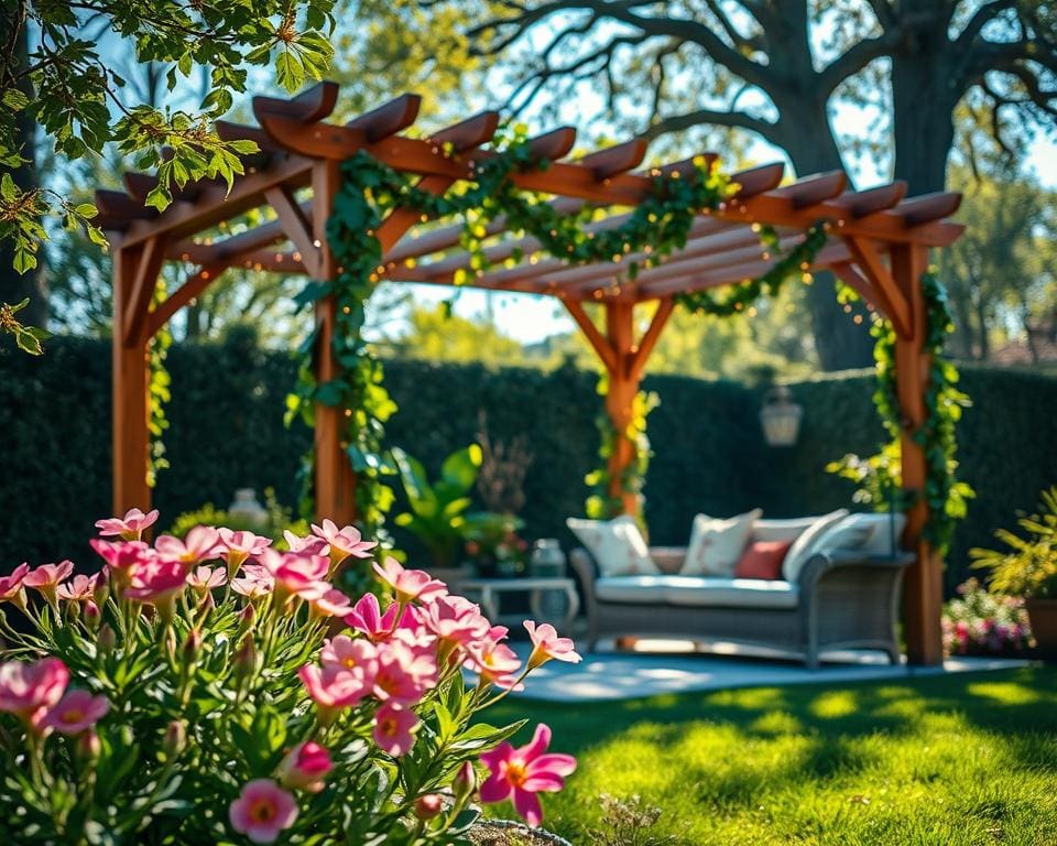 Pergola im Garten